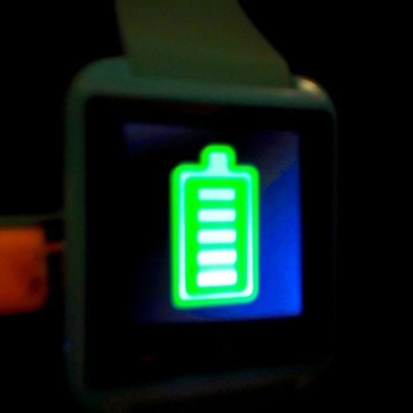 Aqua Blue Digital Phone Watch Worn Once All functions work as seen in pi… - Picture 6 of 8